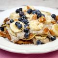 Protein Pfannkuchen mit Mandelmilch,[...]