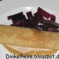 Dinkel-Pfannkuchen mit Thunfisch-Creme