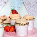{Rezept} Schokoladige Erdbeer-Cupcakes