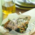 Lachs mit Gemüse in der Folie