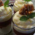 Dessert: Sahnepudding mit Zwetschgengrütze