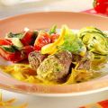 Lammrückenfilet in Orangensaft-Safran-Sauce