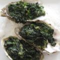 Überbackene Austern mit Spinat