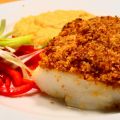 Chorizo-crusted cod