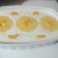 Quark mit Ananas und Mandarinen