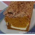 Kürbis-Streuselkuchen mit Frischkäse-Swirl