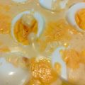 Überbackene Eier auf Kartoffelpüree