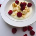 Mascarpone Creme mit Himbeeren und Baiser