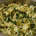 Hähnchenschnitzel-Gratin mit Gorgonzolasoße