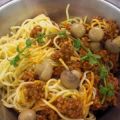 Spaghetti Bolognese mit Champignons