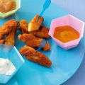 Hähnchen-Nuggets mit Dips