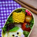 Bento Nr. # 52: Kleiner Hund mit Blatt auf dem[...]