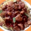 Spaghetti mit Steinpilzen in Rotwein -[...]