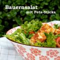 Bauernsalat mit Feta-Sticks