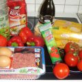 gefüllte Paprika mit Tomatensosse