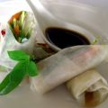 Frühlingsrollen mit Zuckerschoten-Sprossen