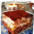 Tiramisu Pfirsich-Schnitten