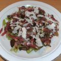 Gemüse: Grüner Spargel mit Austernpilzen und[...]