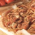 erster gang spaghetti in cartoccio