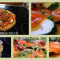Quinoa-Pizza mit Zucchini und Tomaten