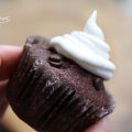 Schokoladenmuffin mit Zuckerhut