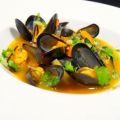 Miesmuscheln in Tomaten-Weißwein-Sauce