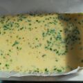 Gerollter und gefuellter Ofenpfannkuchen