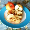 Apfel-Erdnuss-Sandwich