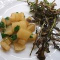 Gemüse: Rettichgemüse mit frittiertem Rucola