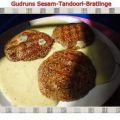 Vegetarisch: Sesam-Tandoori-Bratlinge