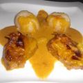 Lende mit Ananas-Curry-Sauce