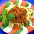 Spaghetti Bolognese mit Rinderhackfleisch