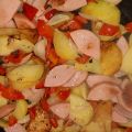 Bratkartoffel-Fleischwurst-Pfanne