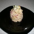 Schichtsalat mit Hühnerfleisch