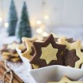 Aus der Weihnachtsbäckerei: Schwarz-Weiß-Sterne