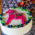 Typisch schwedische Eierlikörbutterkremtorte