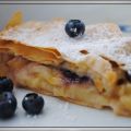 Apfel-Vanillepuddingstrudel, vegan