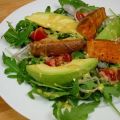 Herbstsalat mit gerösteten Süßkartoffeln