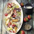 Blattsalat mit Camembert-Dressing