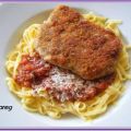 Schnitzel Milanese auf Bavettine