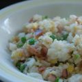 Gebratener Reis mit Schinken und Ei