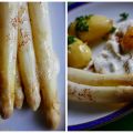 Spargel mit Kartoffeln und Spiegelei
