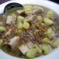 Linsensuppe mit Schweinebauch