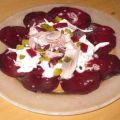 Matjes mit Rote Rüben Carpaccio