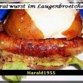 Bratwurst im Laugenbrötchen