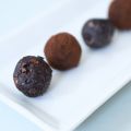 Dunkle Schokoladentrüffel