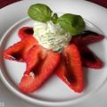 Basilikum - Mascarpone - Creme auf Balsamico -[...]