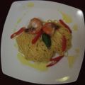 Scampi beschwipst auf Spaghettinest mit[...]