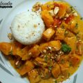 Kürbis-Curry mit Basmati-Reis und Kokosmilch