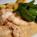 Kaisergranat an Gnocchi und Sauce au vin blanc